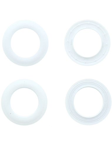 Confezione da 8 occhielli per tende Ø44 mm - Opaco - Bianco