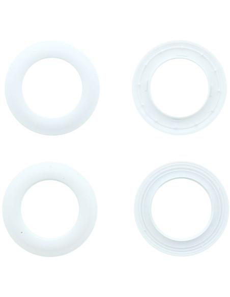 Confezione da 8 occhielli per tende Ø44 mm - Opaco - Bianco