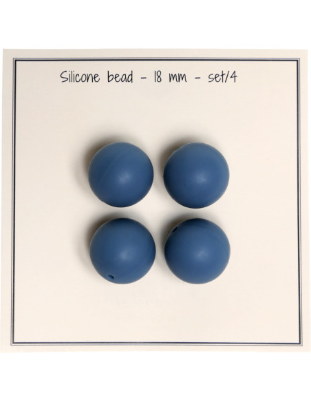 Perle in silicone da 18 mm per sonagli, clip per ciuccio bebé