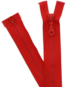 Cerniera separabile sintetica - Rosso vermiglio