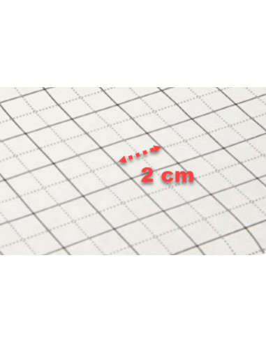 Rotolo di carta velina quadrettata per modelli - 80 cm x 15 metri