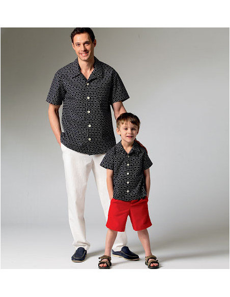Modello di camicia, pantaloncini e pantaloni - McCall's 6972