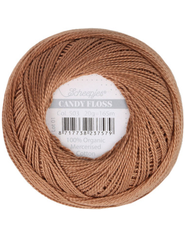 Gomitolo di cotone perlato Scheepjes Candy Floss