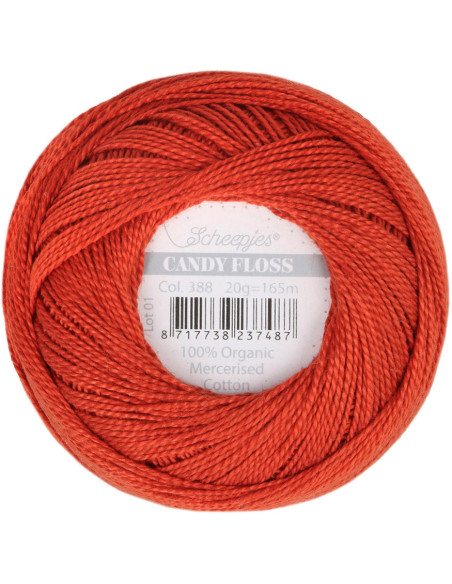 Gomitolo di cotone perlato Scheepjes Candy Floss