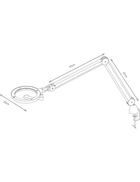 Lampada lente d'ingrandimento Daylight IQ a LED