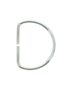 Anello a D 40 mm - Argento