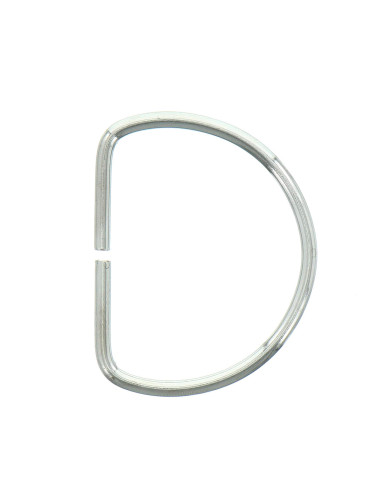Anello a D 40 mm - Argento