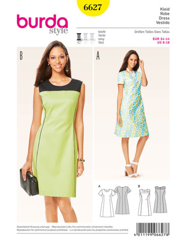 Modello di abito - Burda 6627