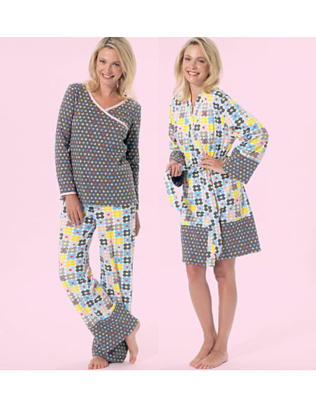 Modello di accappatoio, cintura, top, abito, pantaloncini e pantaloni - McCall's 7297