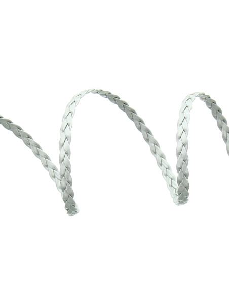 Treccia simil argento opaco