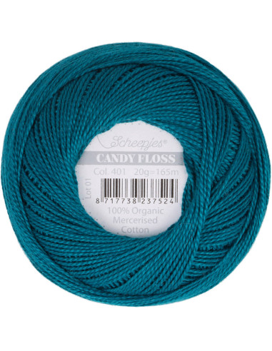 Gomitolo di cotone perlato Scheepjes Candy Floss