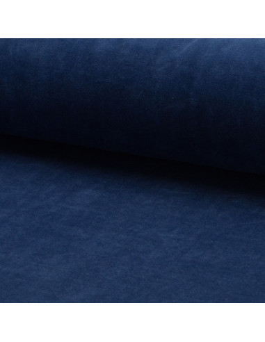 Tessuto velluto nicky - Blu jeans
