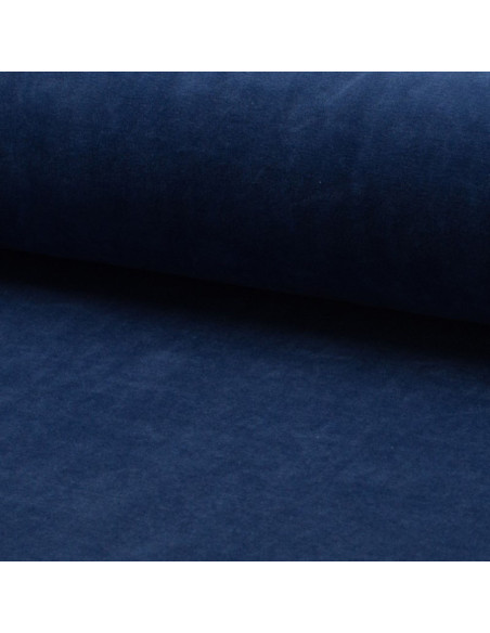 Tessuto velluto nicky - Blu jeans