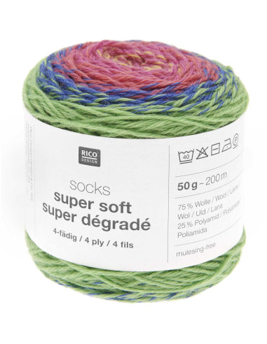 Filato per calze Socks Super Soft Dégradé Rico Design