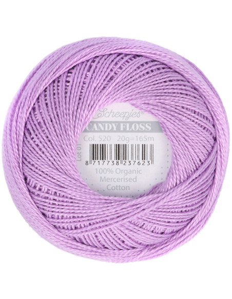 Gomitolo di cotone perlato Scheepjes Candy Floss