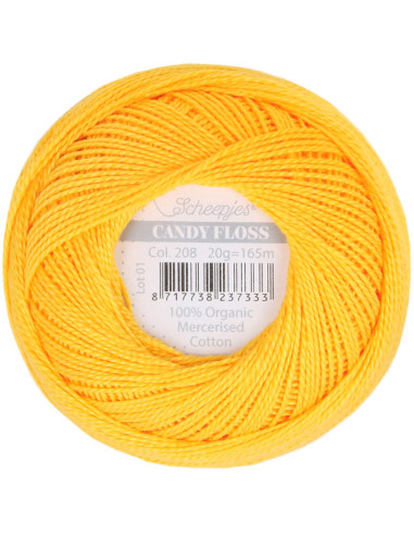 Gomitolo di cotone perlato Scheepjes Candy Floss