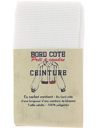 Fondo del giubbotto a coste - Bianco