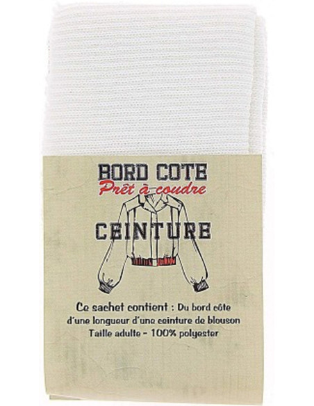 Fondo del giubbotto a coste - Bianco