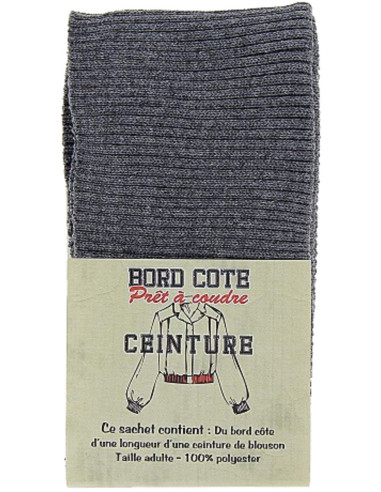Fondo del giubbotto a coste - Grigio