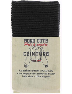 Fondo del giubbotto a coste - Nero