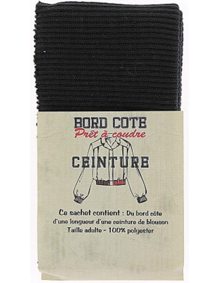 Fondo del giubbotto a coste - Nero
