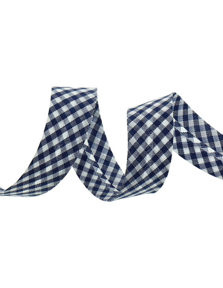 Sbiegatura vichy - Blu marino