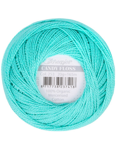 Gomitolo di cotone perlato Scheepjes Candy Floss