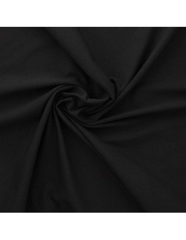 Tessuto jersey di cotone - Nero