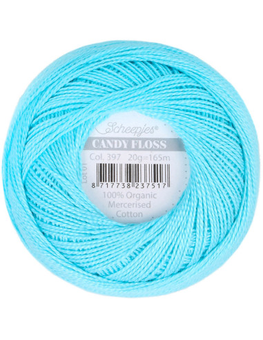Gomitolo di cotone perlato Scheepjes Candy Floss