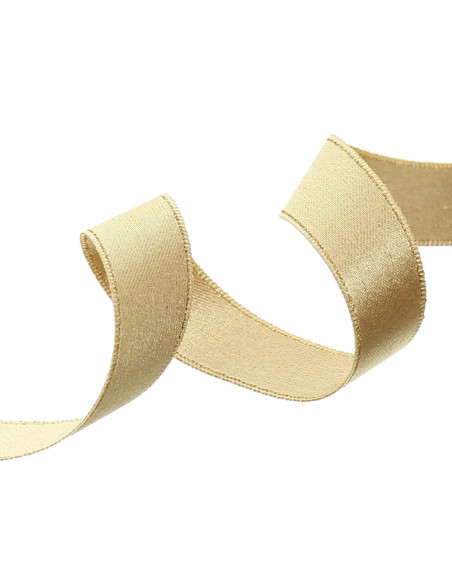 Nastro satinato lurex - Oro chiaro