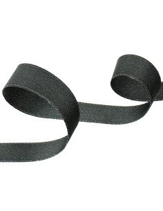 Nastro satinato lurex - Grigio antracite