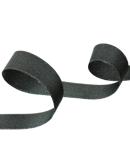 Nastro satinato lurex - Grigio antracite