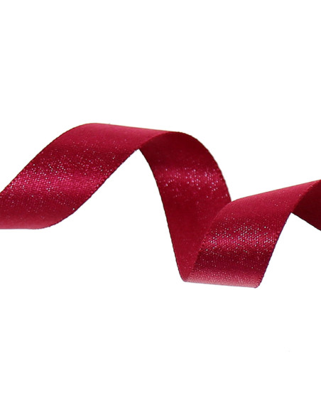 Nastro satinato lurex - Fucsia