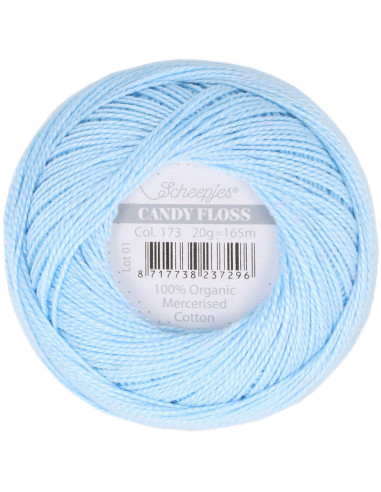 Gomitolo di cotone perlato Scheepjes Candy Floss