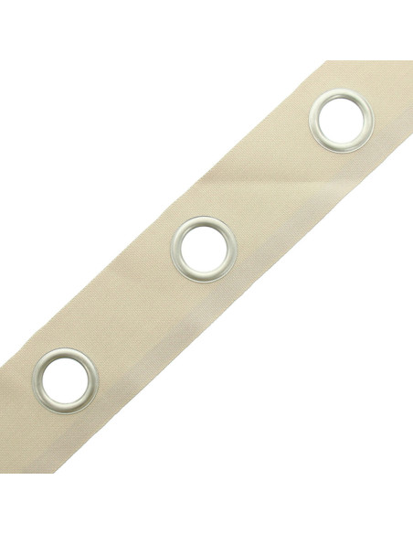 Nastro con occhielli argento opaco - Mastice