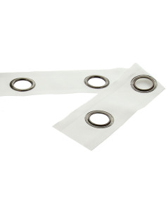 Fascia con occhielli canna di fucile - Bianco