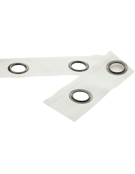 Fascia con occhielli canna di fucile - Bianco