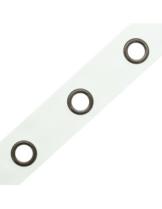 Fascia con occhielli canna di fucile - Bianco 2