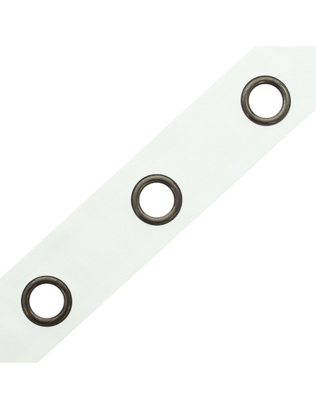 Fascia con occhielli canna di fucile - Bianco