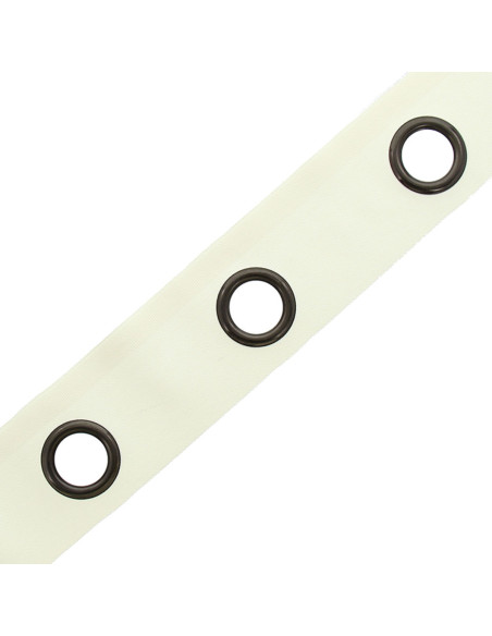 Fascia con occhielli canna di fucile - Bianco sporco