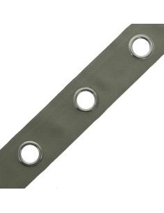 Fascia con occhielli canna di fucile - Grigio kaki 2