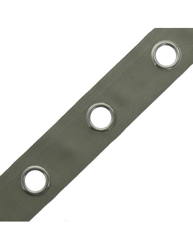 Fascia con occhielli canna di fucile - Grigio kaki