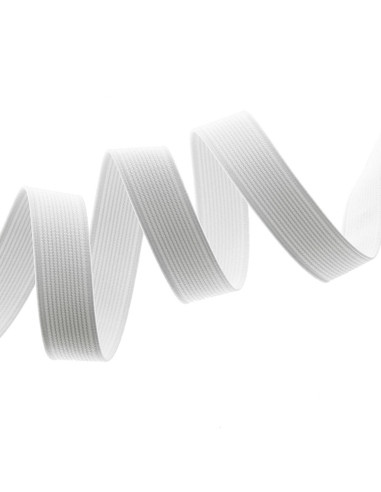 Elastico a coste bianco
