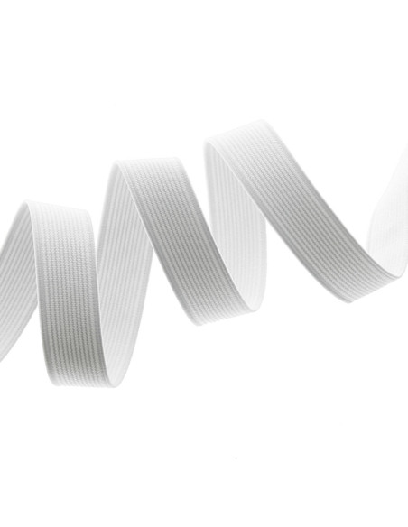 Elastico a coste bianco