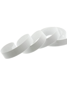 Bracciale in maglia elastica bianco