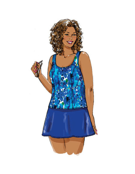Modello di pareo, top, abito, costume da bagno, gonna - Butterick 5795