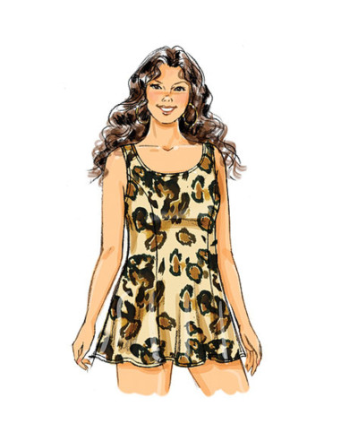 Modello di pareo, top, abito, costume da bagno, gonna - Butterick 5795