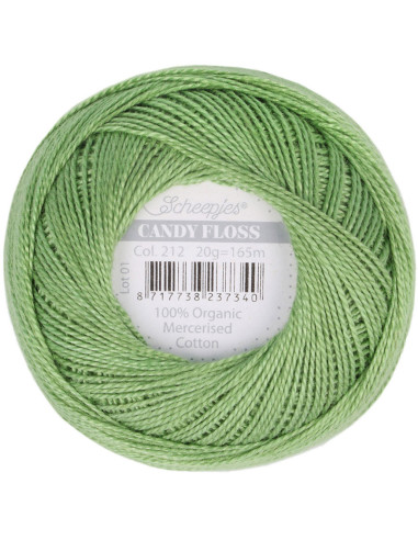 Gomitolo di cotone perlato Scheepjes Candy Floss