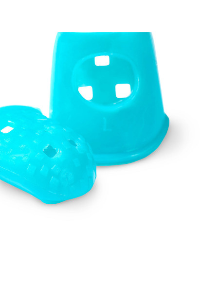 Spilli a forma di ditale - Blu turchese