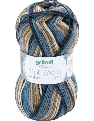 Filato per calze Hot Socks color Gründl